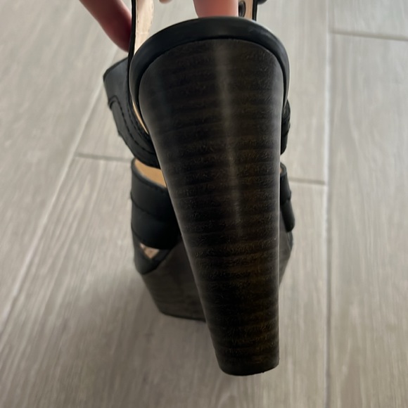 Coach Jazlyn Vegan Leather Wedge Heels size 7 - Picture 7 of 11